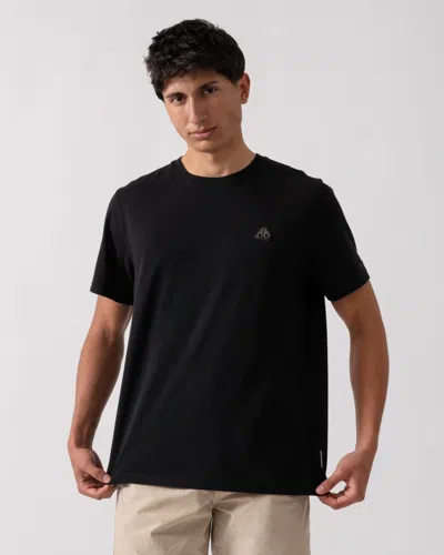 Moose Knuckles Crescent Mens T-shirt In Black