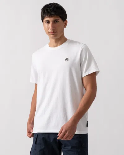 Moose Knuckles Crescent Mens T-shirt In White