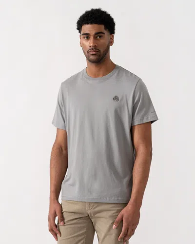 Moose Knuckles Crescent Mens T-shirt In Gray