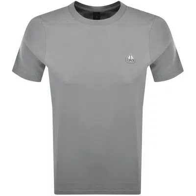 Moose Knuckles Crescent T Shirt Grey In Gray