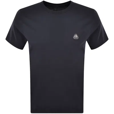 Moose Knuckles Crescent T Shirt Navy