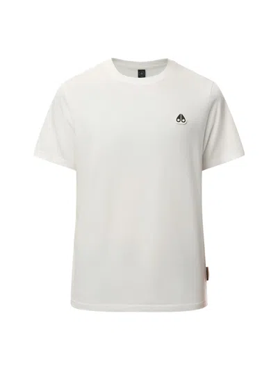 Moose Knuckles Crescent Tee In White