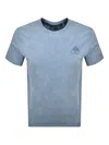 Moose Knuckles Crew-neck Cotton T-shirt In Blue