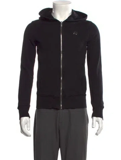 Pre-owned Moose Knuckles Crew Neck Long Sleeve Hoodie In Black