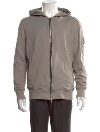 Pre-owned Moose Knuckles Crew Neck Long Sleeve Hoodie In Neutrals