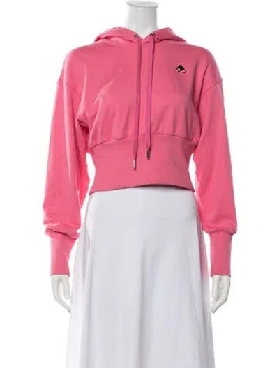 Pre-owned Moose Knuckles Crew Neck Long Sleeve Hoodie In Pink