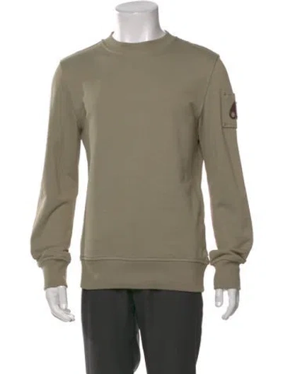 Pre-owned Moose Knuckles Crew Neck Long Sleeve Pullover In Neutral