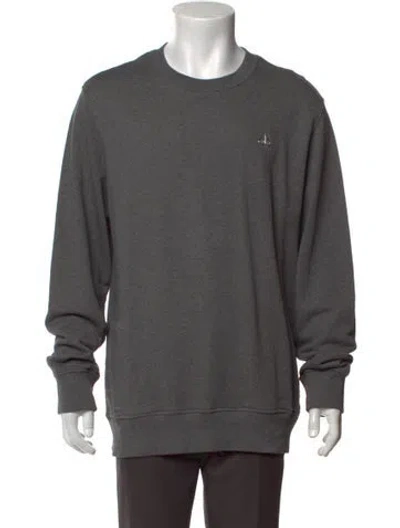 Pre-owned Moose Knuckles Crew Neck Long Sleeve Sweatshirt In Grey