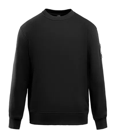 Moose Knuckles Crew Neck Sweatshirt In Black