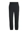 Moose Knuckles Cuffed Logo Trackpants In Black