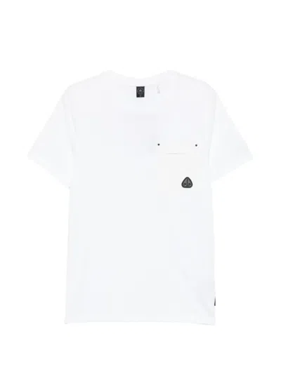 Moose Knuckles Dalon Chest-pocket T-shirt In White