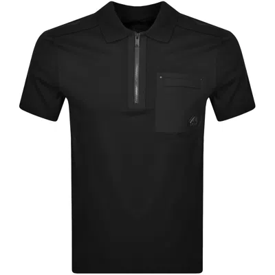 Moose Knuckles Dalon Polo T Shirt Black