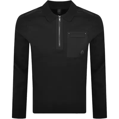 Moose Knuckles Dalon Polo T Shirt Black