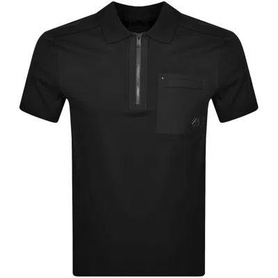 Moose Knuckles Dalon Polo T Shirt Black