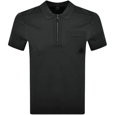 Moose Knuckles Dalon Polo T Shirt Grey In Black