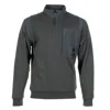Moose Knuckles Dalon Quarter Zip Sweatshirt Cement In Gray