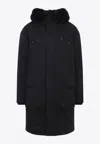 Moose Knuckles Dawson Parka With Detachable Fur Trim In Black
