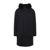 Moose Knuckles Dawson Parka With Detachable Fur Trim In Animal Print