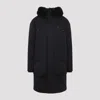 Moose Knuckles Dawson Parka With Detachable Fur Trim In Black