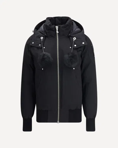 Moose Knuckles Debbie Bomber Jacket In Black