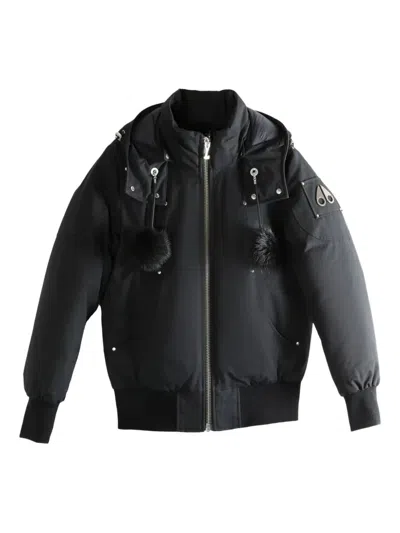 Moose Knuckles Debbie Bomber Jacket In Black