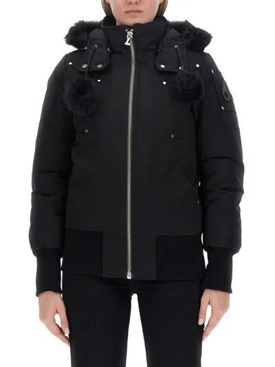 Moose Knuckles Debbie Down Jacket In Black