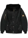 Moose Knuckles Denali Bomber Jacket In Black