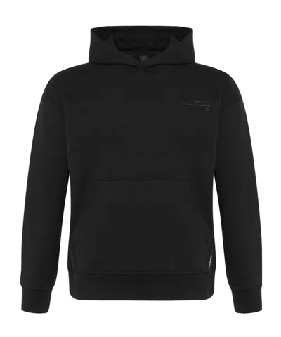 Moose Knuckles Deschamps Zipped-logo Hoodie In Black