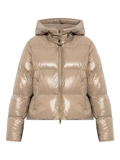 MOOSE KNUCKLES DETACHABLE HOOD SHINY SHELL DOWN JACKET