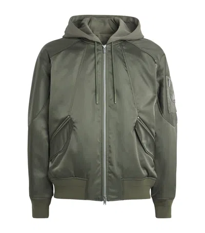 Moose Knuckles Detachable Membrane Bomber Jacket In Green