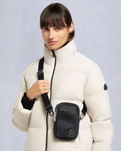 Moose Knuckles Dial Crossbody Bag In Black