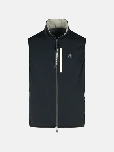 Moose Knuckles 'dominion' Black Nylon Blend Vest