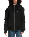Moose Knuckles Womens Gold Debbie Bomber Neoshear In Black