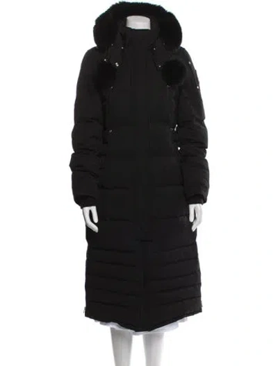 Pre-owned Moose Knuckles Down Coat In Black