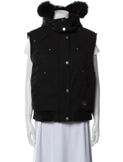 Pre-owned Moose Knuckles Down Coat In Black