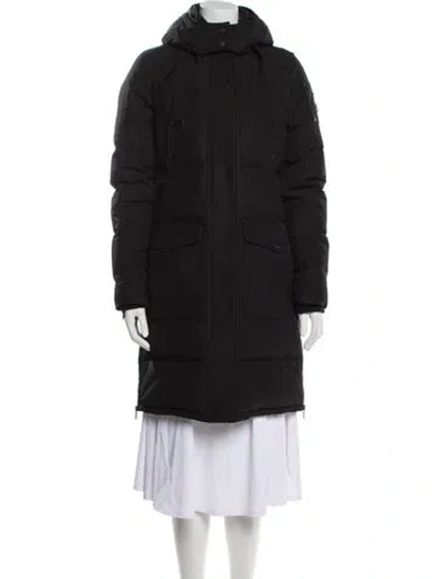 Pre-owned Moose Knuckles Down Coat In Black