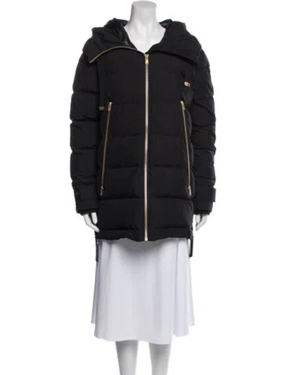 Pre-owned Moose Knuckles Down Coat In Black