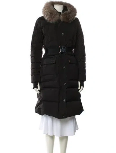 Pre-owned Moose Knuckles Down Coat In Black