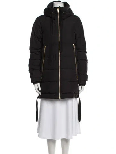 Pre-owned Moose Knuckles Down Coat In Black