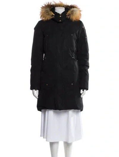 Pre-owned Moose Knuckles Down Coat In Black