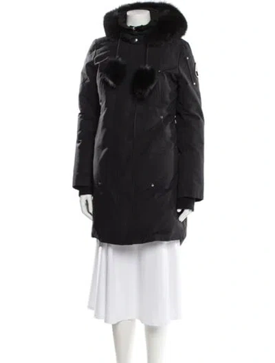 Pre-owned Moose Knuckles Down Coat In Black