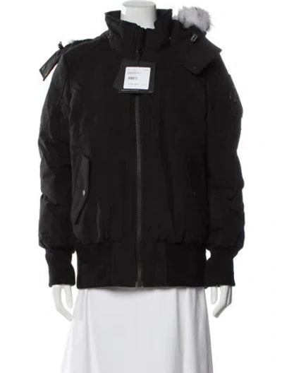 Pre-owned Moose Knuckles Down Coat In Black