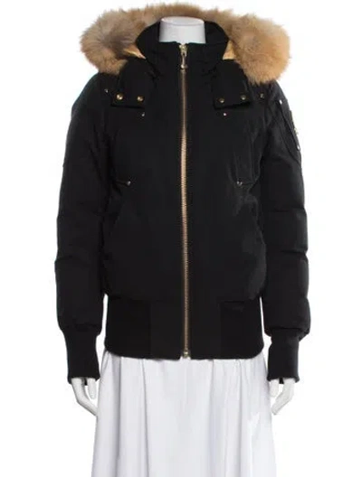 Pre-owned Moose Knuckles Down Coat In Black