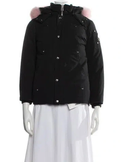 Pre-owned Moose Knuckles Down Coat In Black