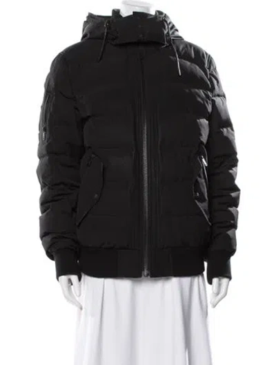 Pre-owned Moose Knuckles Down Coat In Black