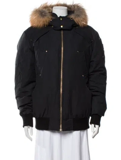 Pre-owned Moose Knuckles Down Coat In Black