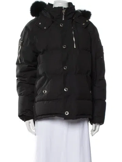 Pre-owned Moose Knuckles Down Coat In Blue