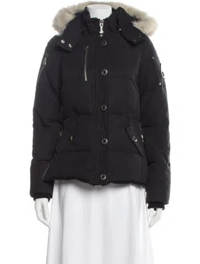 Pre-owned Moose Knuckles Down Coat In Blue