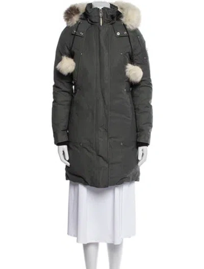 Pre-owned Moose Knuckles Down Coat In Gray
