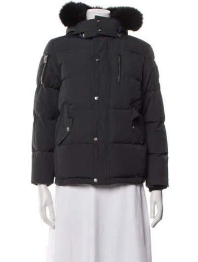 Pre-owned Moose Knuckles Down Coat In Gray